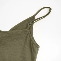 Vintage Women'S Dress 100% Cotton Crepe Gauze V-Neck Sleeveless Bandage Long Maxi Elegant Dresses For Women - Image 2