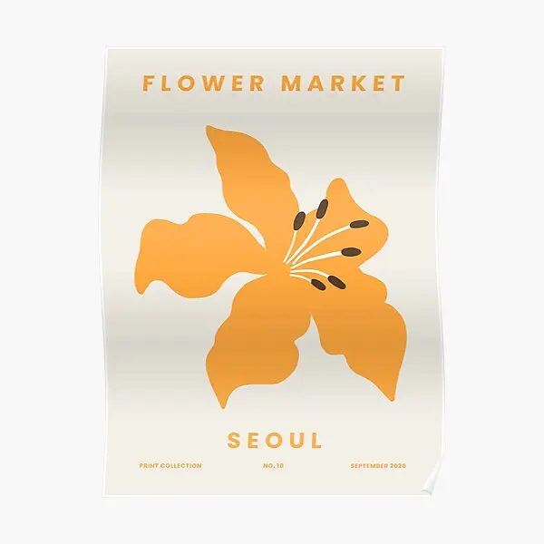 Flower Market Seoul Poster Painting Art Print Wall Picture Decoration Modern Decor Funny Room Home Mural Vintage No Frame