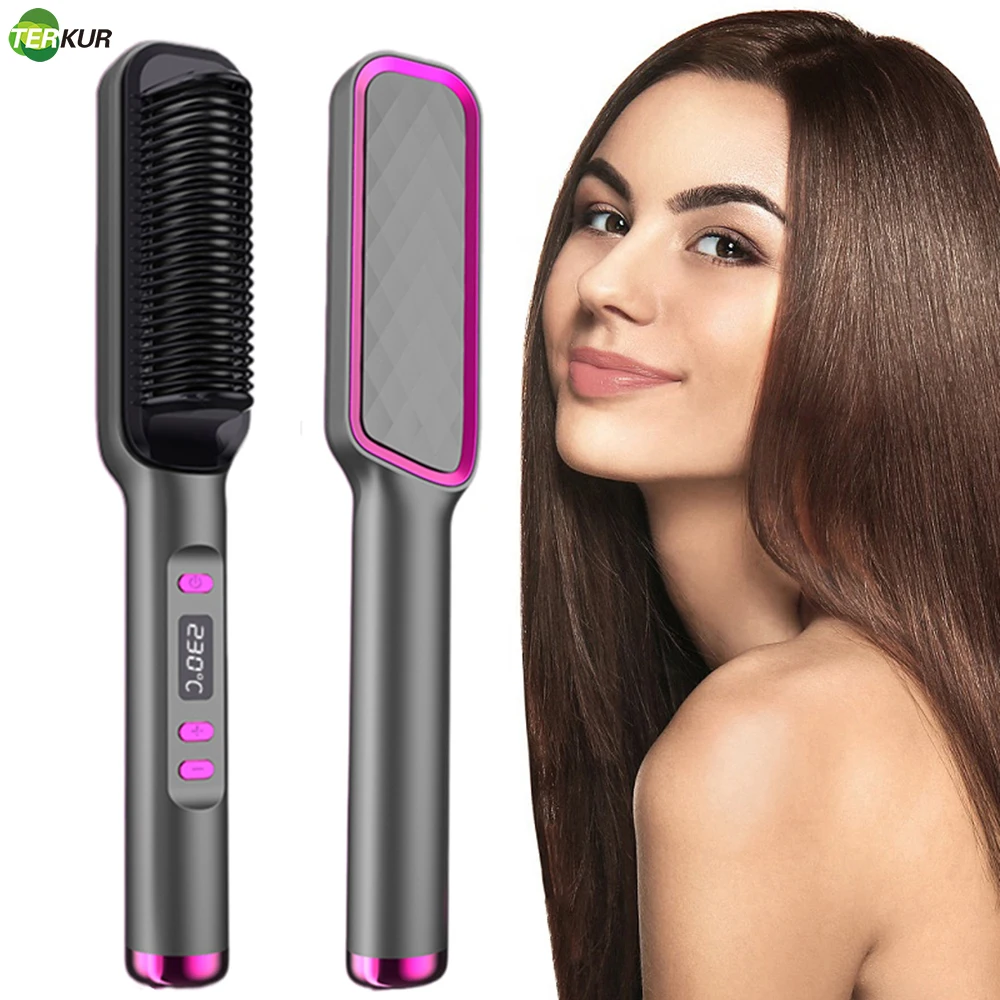 Professional Hair Straightener Brush Professional Brushes Electric