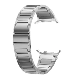 Luxury Stainless Steel Watch Strap - Premium Metal Bracelet - Galaxy 8Classic 46mm (Titanium Color)