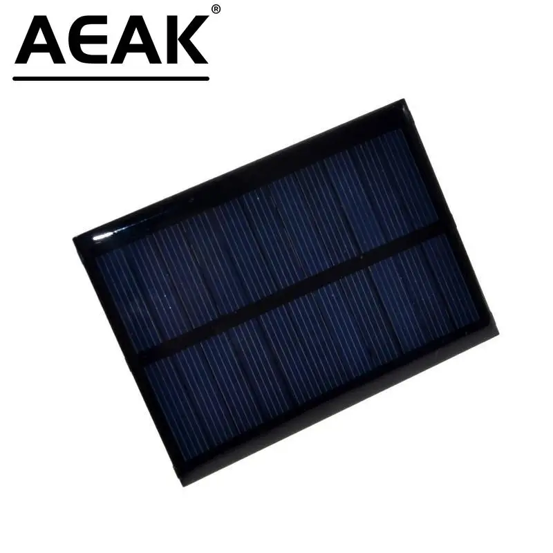 Aeak Pannello Solare 0.5W 5V Modulo Portatile Fai Da Te Piccolo Pannello Solare Per Caricatore Del Telefono Cellulare Casa Luce Giocattolo Ecc Cella S
