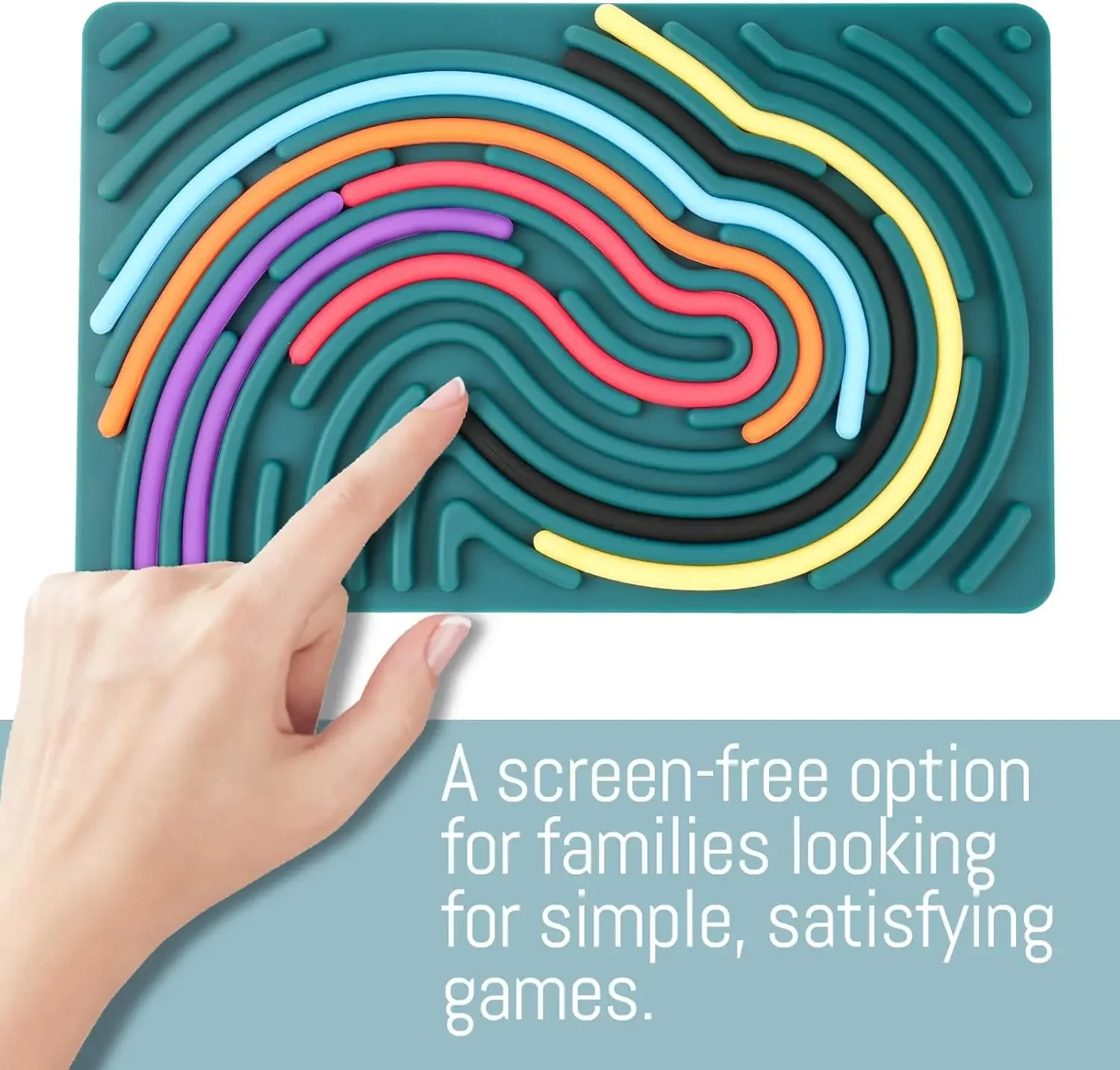 1Set Sensory Activity Board, Sensory Activity Board: Silicone Fidget Toy for Calming, Stress, Anxiety, ADHD & Autism 2