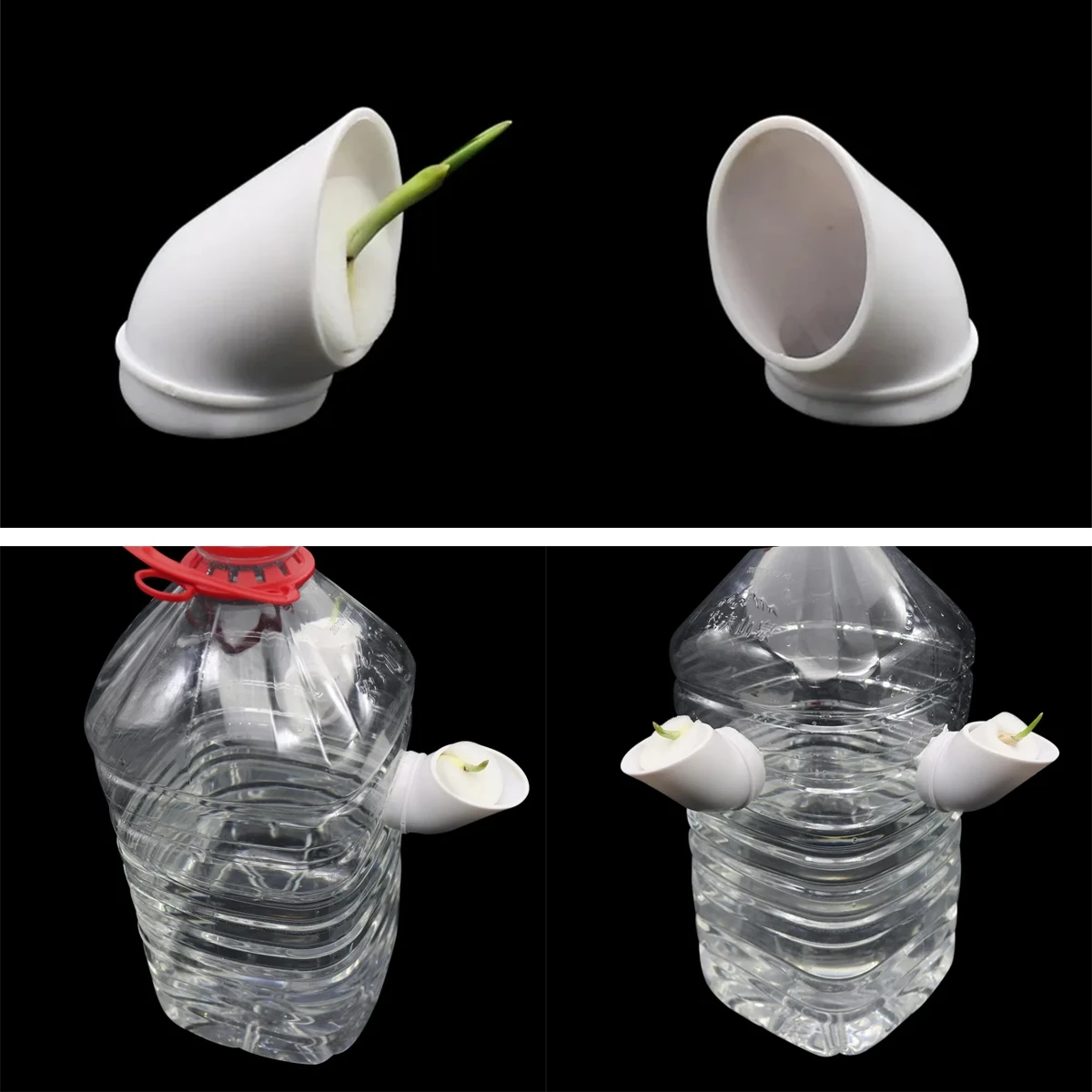 10Pcs PVC Pipe Soilless Hydroponics Plant Cups and Sponges, hydroponic planting tools, hydroponic root sponges