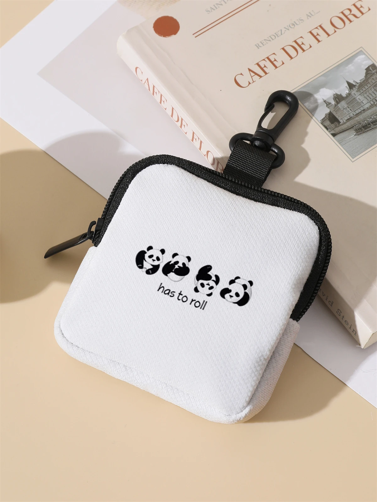 One panda patterned large capacity coin wallet, digital printed coin wallet, and storage bag are ideal choices for gifs