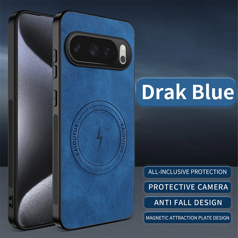 Premium Skin-friendly Leather Case with Magnetic Charging and Full-Protection