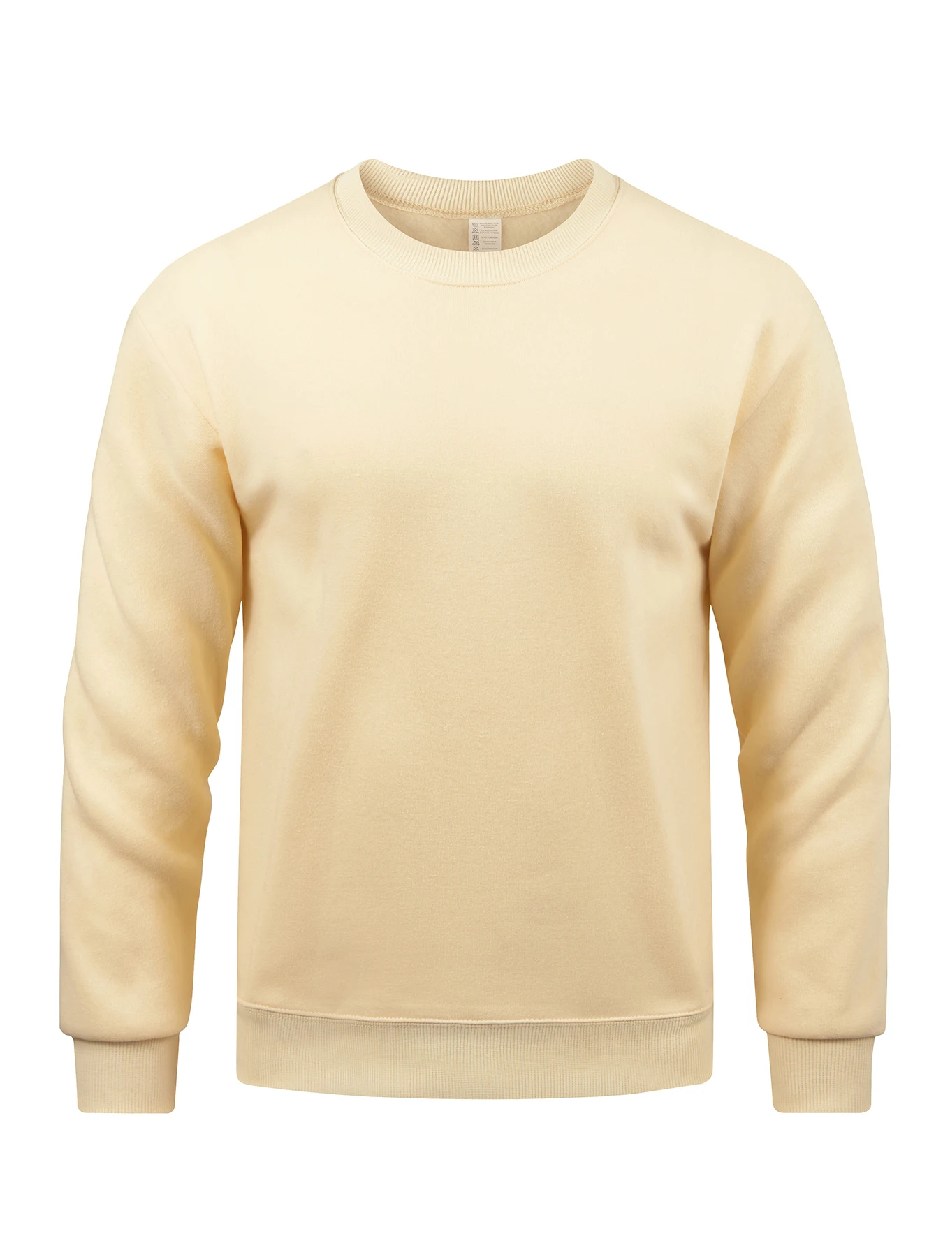 Man'S Fleece Soft Top Street All-Match Pullovers Comfortable Basics Sweatshirts Autumn Casual Sportswears Daily Sport Clothing