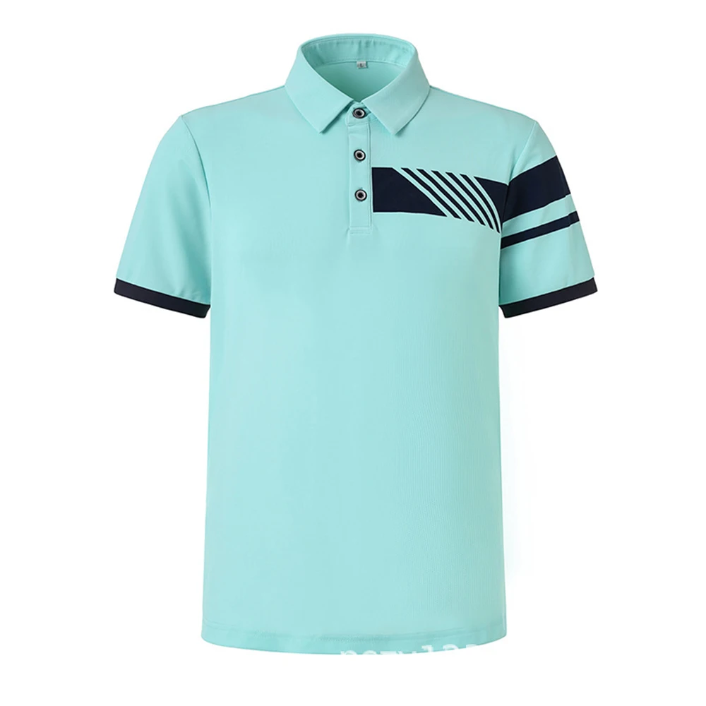 

Golf Men's Short Sleeved T-shirt Sports Fast Drying Breathable Slim Fashion Polo Shirt Wear-resistant Jersey Golf Apparel Men