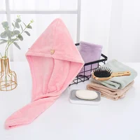 1PC Hair Drying Hat Quick-dry Microfiber Hair Towel Cap Hat Women Bath Hat Solid Towel Cap Super Absorption Turban Hair Dry Cap 1