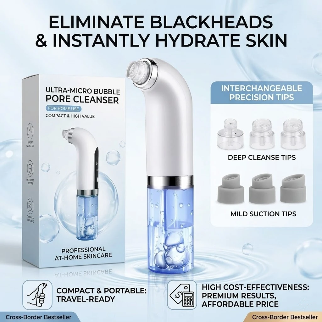 Pore Vacuum Blackhead Remover Women and Men Facial Cleaning Beauty Equipment Facial Pore Cleaning Oxygen Injection Instrument
