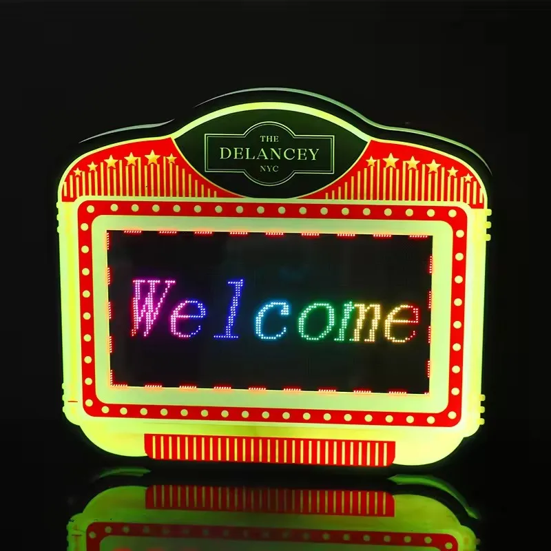 Programmable Led Digital Screen Marquee Board Vip Bottle Service Presenter APP DIY Message Billboard Sign for Nightclub