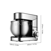 1200W Stainless Steel Desktop Egg Beater, Small Flour Mixer, Commercial Dough Forming Machine 2