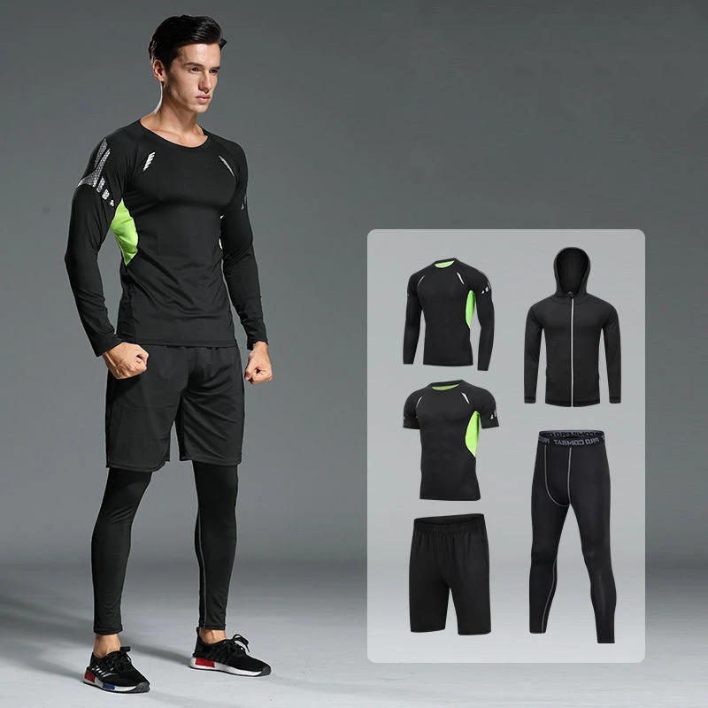 Chándal para ropa deportiva de compresión para gimnasio, ropa para correr, trotar, mallas de entrenamiento| | - AliExpress