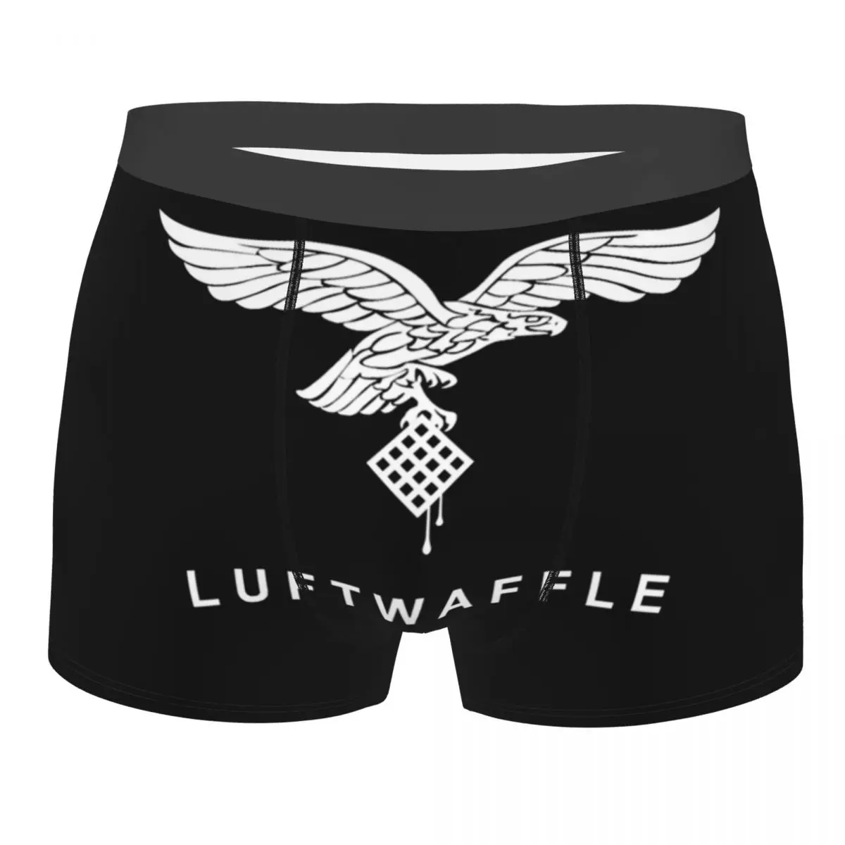 

Male Fashion Vintage White Luftwaffe Underwear Boxer Briefs Men Breathbale Shorts Underpants
