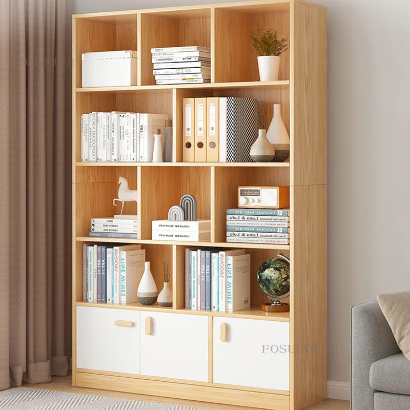Nordic Living Room Bookcases Furniture Modern Minimalist Bookshelves Light  Luxury Designer Floor Rack Household Storage Shelfs