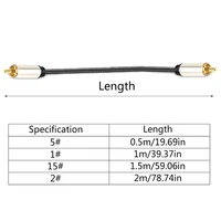 Digital  Coaxial Cable 24K Gold Plated Connectors S/PDIF RCA Male to RCA Male for Home Theater, HDTV, Subwoofer 2