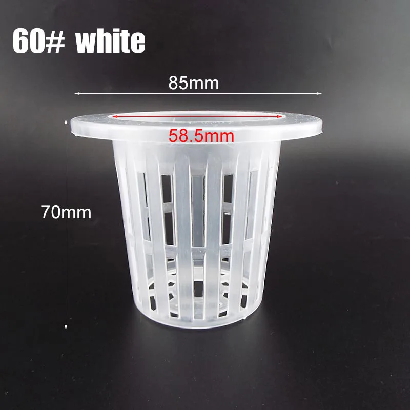 Hydroponic Soilless Plant Nursery Kit – 50pcs Mesh Net Pots with Sponges for Aeroponic Vegetation Growth