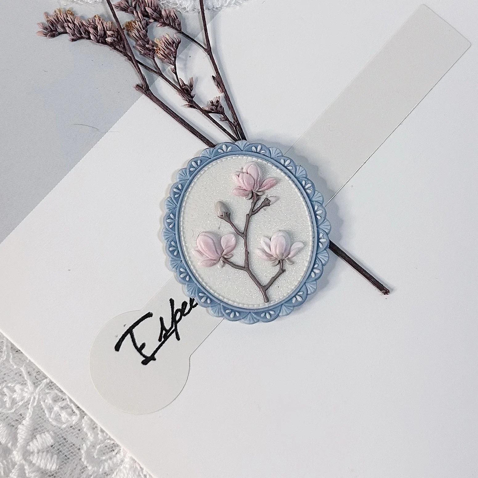 New Wax Seal Stamp Head Magnolia Special-Shaped Multi-Layer Relief Wedding Invitation Envelope Sealing Brass Stamp Toy