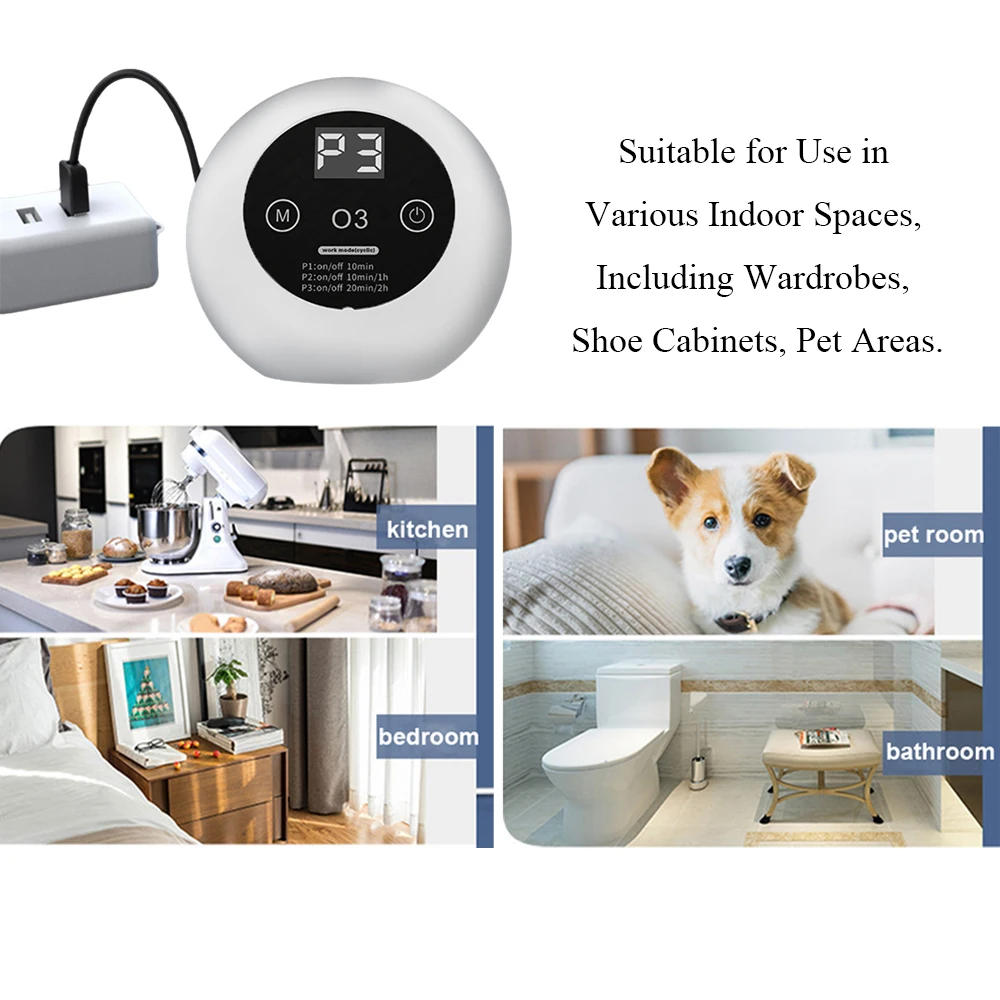 360&deg; diffusion deodorization Air Purifier 100mg of ozone per hour