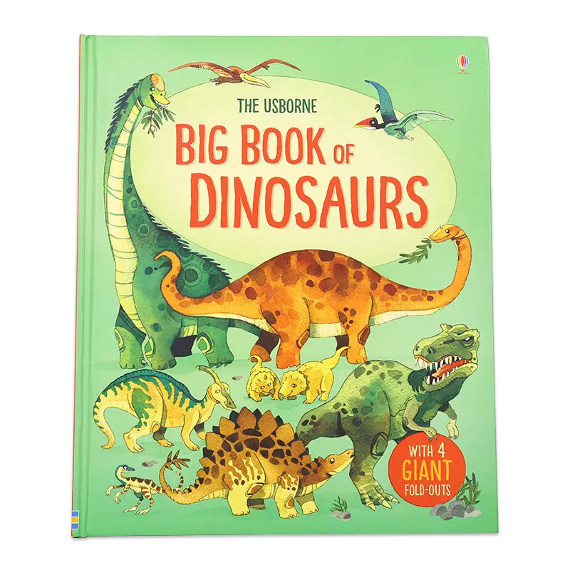 

Milu Original English Picture Book Usborne Big Of Dinosaurs Children's Popular Science Encyclopedia Hardcover