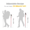 Lightweight Collapsible Trekking Pole Five-fold Walking Stick  Hiking Camping Backpacking Aluminum Alloy Trekking Pole 5