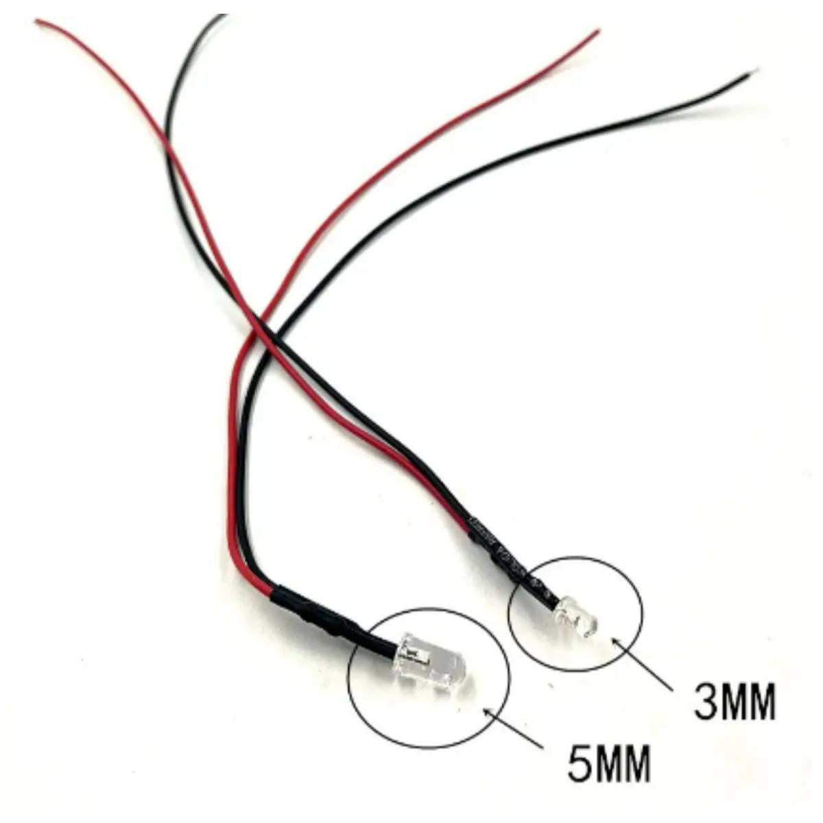 10 개/몫 DC 12V LED 다이오드 20cm 사전 유선 5mm LED 라이트 램프 전구 DIY 홈 인테리어에 대 한 미리 발광 다이오드 4 색