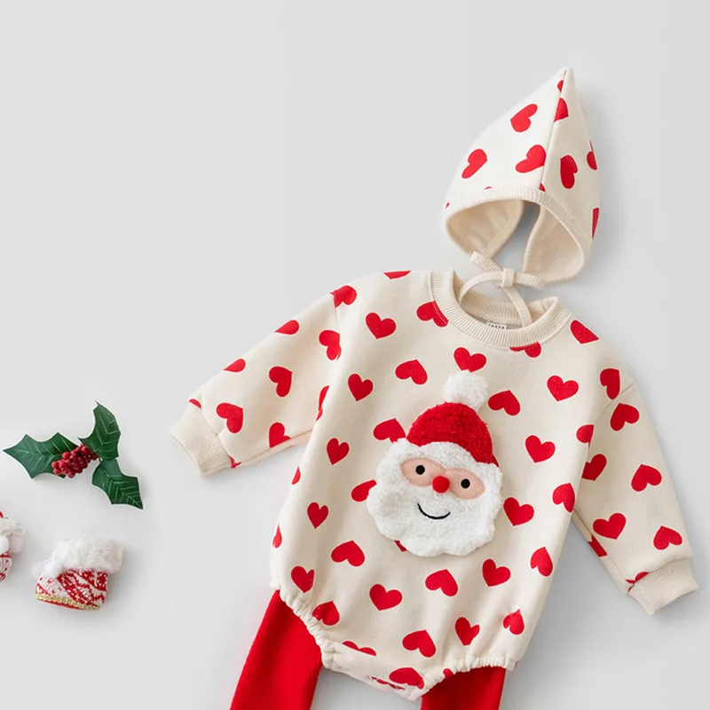 Christmas Baby Bodysuit Santa Claus Infant Jumper