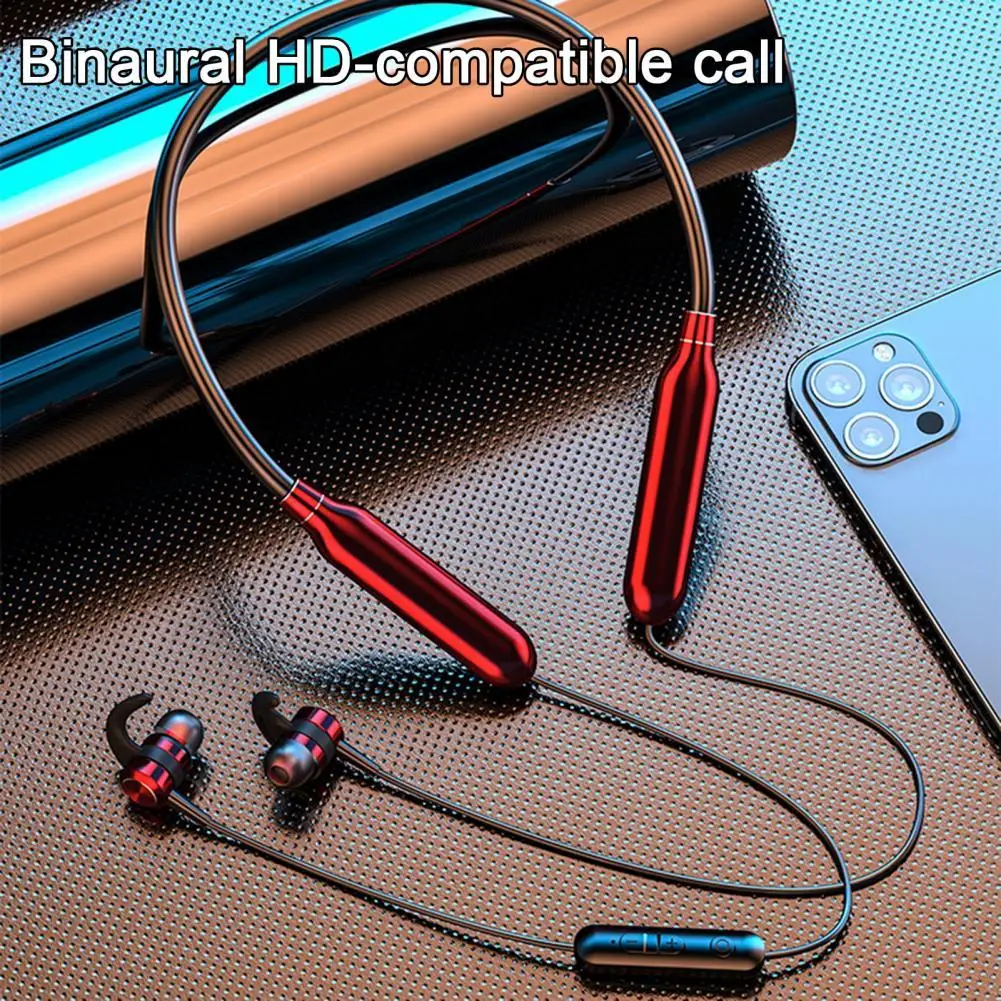 Neckband Earphone Bluetooth compatible Headset IPX5 Waterproof