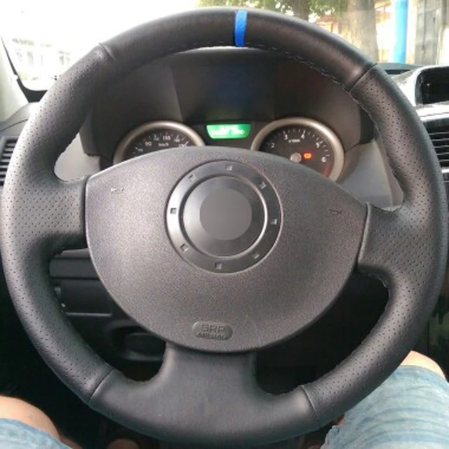 Couvre Volant Housse De Volant De Voiture En Cuir Microfibre, Accessoires Automobiles, Pour Fiat