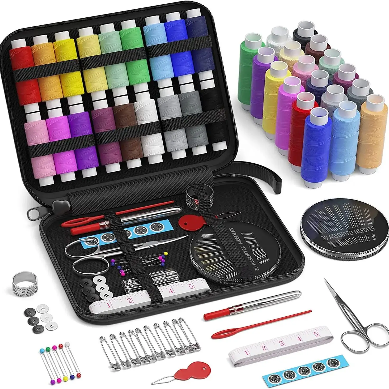 Description Picture 3 of itemSewing Kits DIY Apparel Needlework Storage Box Multi-function Arts Crafts Hand Quilting Stitching Embroidery Thread Sewings Kit