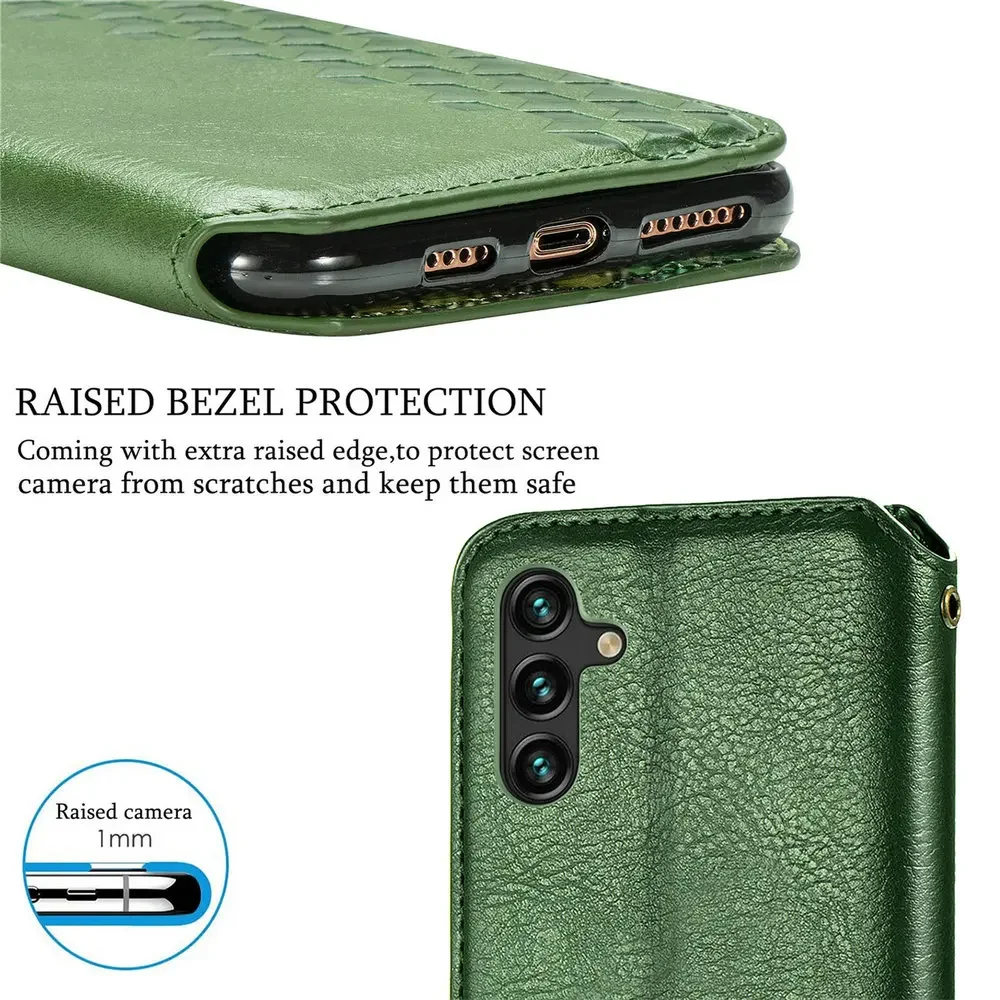 Luxury Leather Book Case - Premium Galaxy Cover