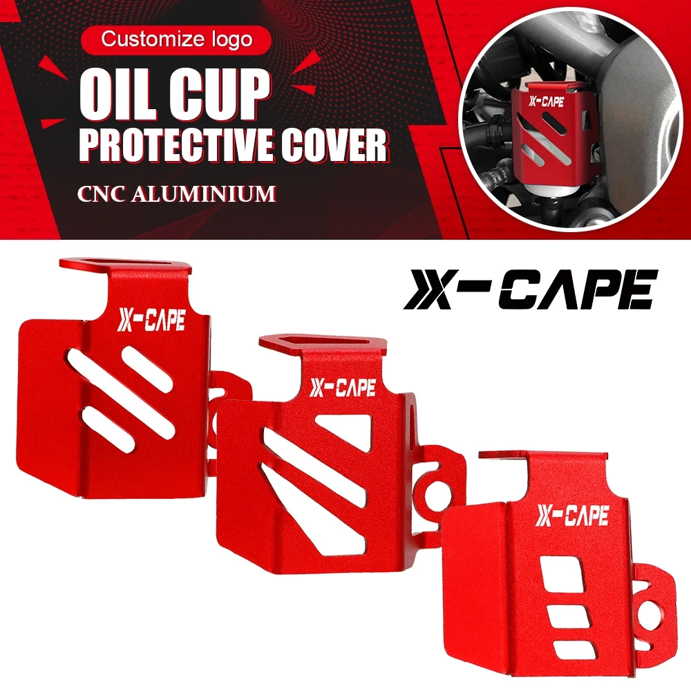 

For Moto Morini XCape 650 650X X Cape 650 X 2022 2023 2024 Rear Brake Fluid Reservoir Guard Cover Protector CNC Aluminum X-Cape