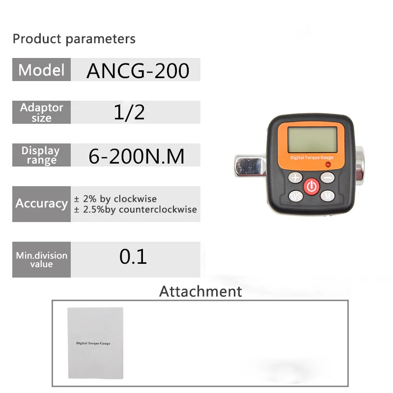 1/4" 3/8" 1/2 Company Direct Torque Wrench Tester Torque Adapter Digital Meter Adapters For Head Bike Car Repair Tools