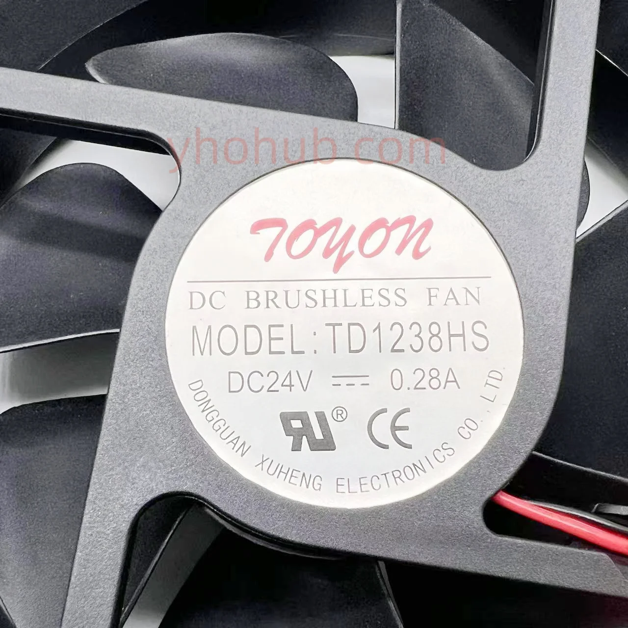 fios da c.c. 12v 0.08a 0.16a 90x90x25mm de toyon td9025xs td9025ls