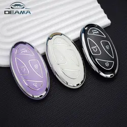 TPU Auto Smart Remote Key Shell Fob Cover for Hyundai Grandeur GN7 Kona Ev 2023 lonic 6 5/7 Buttons Car Key Case Accessories