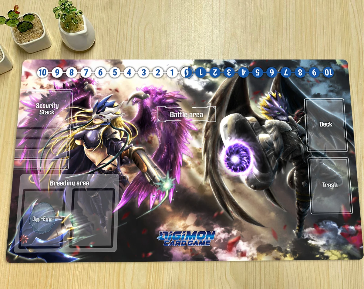 

Игровой коврик Digimon Beelstarmon Beelzemon DTCG, игровой коврик для настольных игр с карточками, персонализированный Аниме Коврик для мыши, Настольный ко...