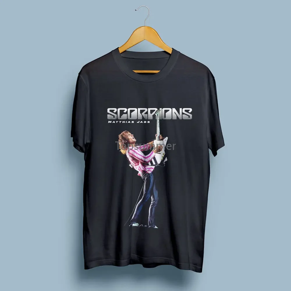 

Scorpions Matthias Jabs Guitarist Men'S Black T Shirt S To 4Xl