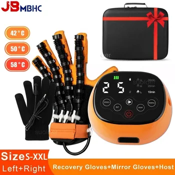 Heated Rehabilitation Robot Gloves Finger & Hand Function Workout Recovery Tool Hemiplegia Stroke Physiotherapy Training Device
