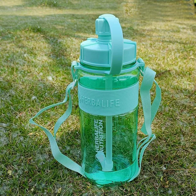 1000ml/2000ml 6 Color Herbalife Nutrition 24hour Drinkware Protein Shaker  Camping Hiking Straw Water Bottle Space Bottle - Water Bottles - AliExpress