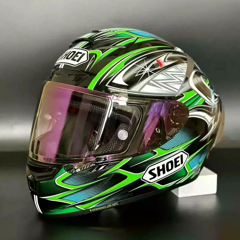 Shoei X-14 Ǯ ���̽� ������� ��� YANAGAWA5 �׸� �÷� ���̵� ����ũ�ν� ���̽� �������ũ ��� Casco De Motocicleta