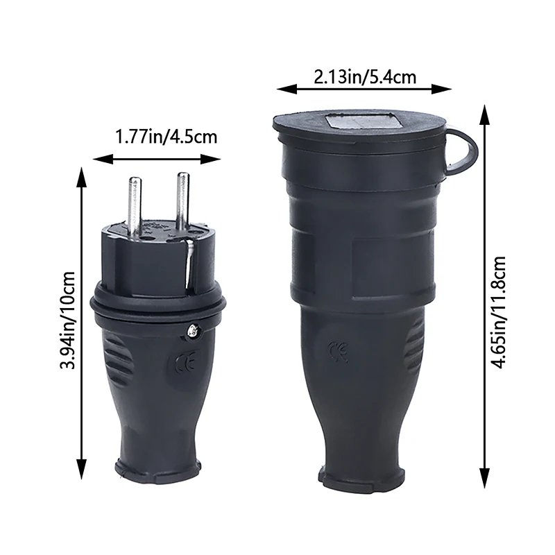 EU R212/R012 방수 수 커넥터, 16A 250AC 전기 플러그 소켓, CE 승인, 4000W 전원 야외 플러그 소켓