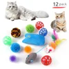 Kitten Toys Variety Cat Toy Combination Set Cat Toy Funny Cat Stick Sisal Mouse Bell Ball Cat Supplies 20 Pcs Set 2