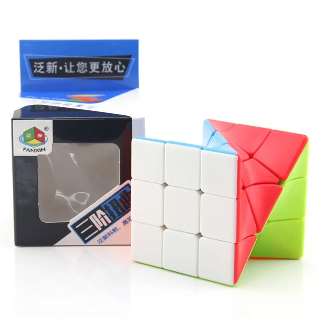 [ECube] FanXin Twisty 3x3x3 Magic Cube 3x3 Torsional Professional Speed Puzzle Twisted Brain Teaser Educational Toys For Kids 1