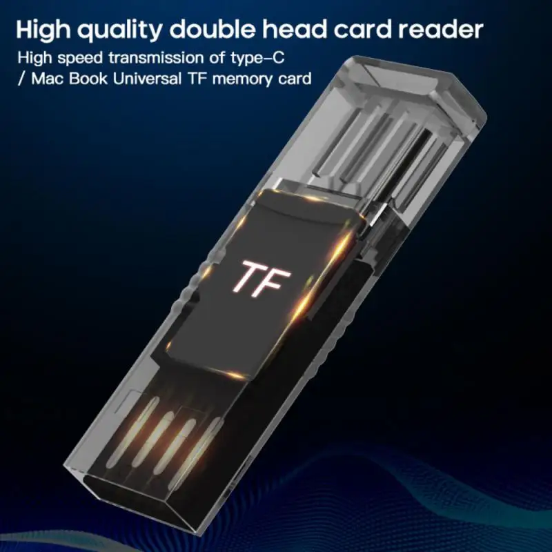 

Multifunction 2 In 1 Usb 2.0 Type C/USB C/Tf Memory Card Reader OTG Card Reader Adapter Computer Peripherals Office