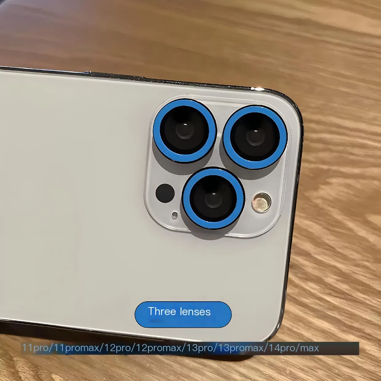 Luminous Ceramic Tempered Glass Camera Protector with Glowing Lens Cap