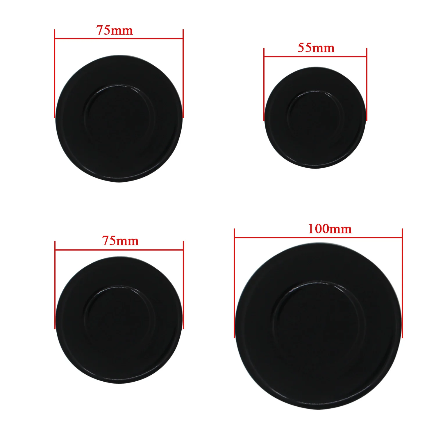 Gas Cooker Top Cover Kit Cover Universal Cooker & Oven Hob Gas Burner Crown & Flame Cap