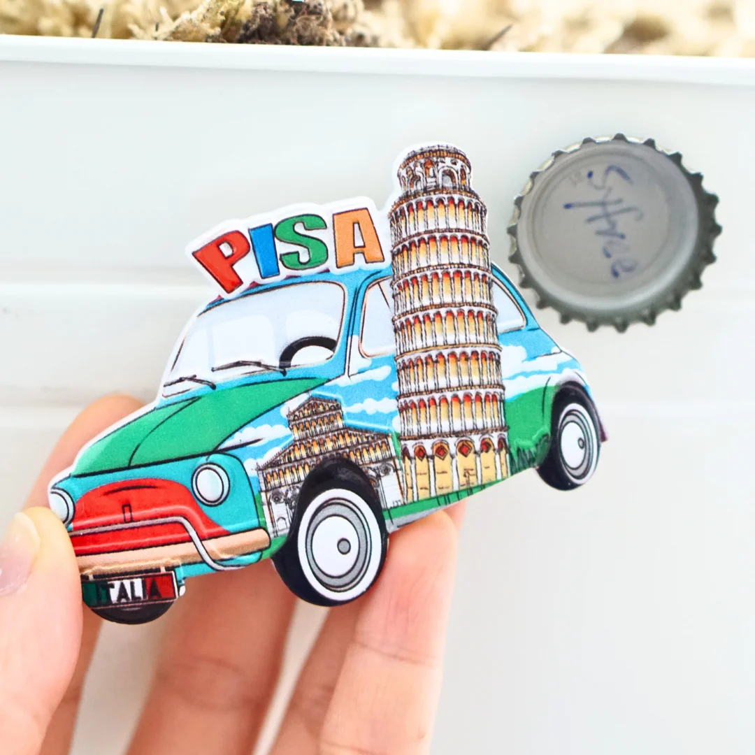 Magnetic Fridge Stickers 1pc Leaning Tower of Pisa Fridge Magnets Italy Travel Magnets Home Kitchen Decor Italian Souvenirs