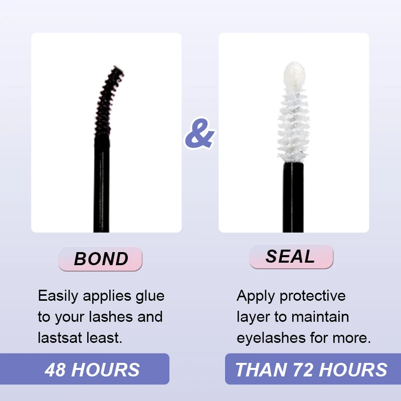 Eyelash Glue Giggleye False EyeLash Clusters 2 in 1 Bond and Seal 10 ML Lasting Waterproof Tasteless