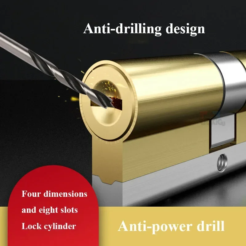 European standard lock cylinders Outdoor door locks Cylinder door lock cylinder 8 keys core door lock