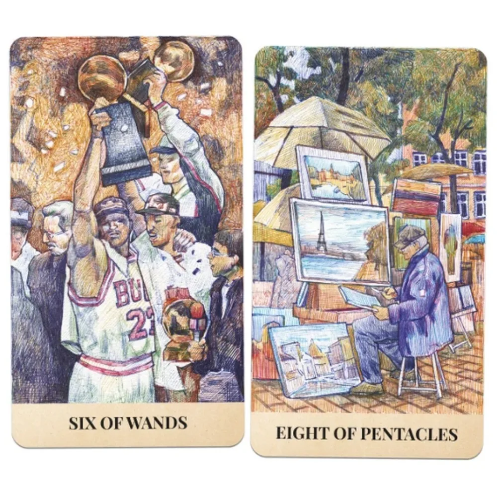 City Labyrinth Tarot 78 Cards 12*7cm Indy Pen-drawn about Life In New York In The Early 2000s tarot cards
