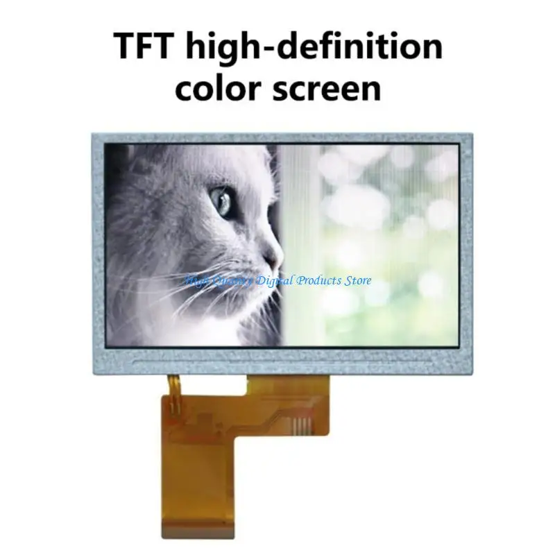 【Top-Rated Product】 U2JE 4.3Inch TFT LCD Display Screen 480x272 Highly Resolution IPS Panel for Monitors and Peripherals.